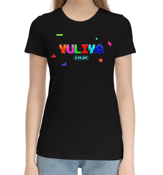 Хлопковая футболка для девочек Yuliya