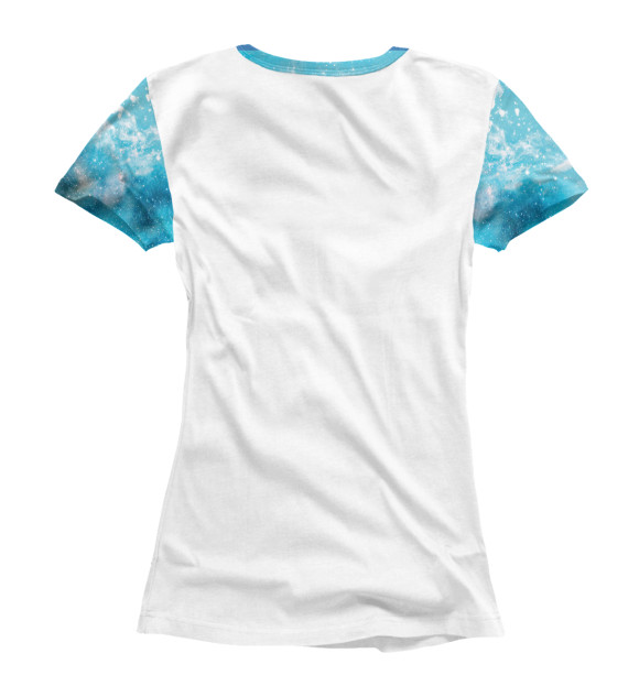 Женская футболка с изображением акварельная лиса цвета Белый