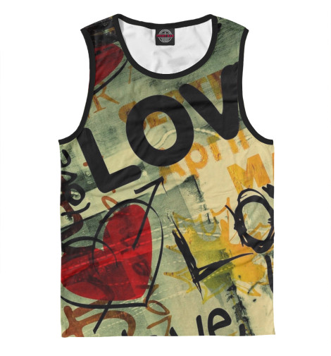 

Майки Print Bar, Белый, Love