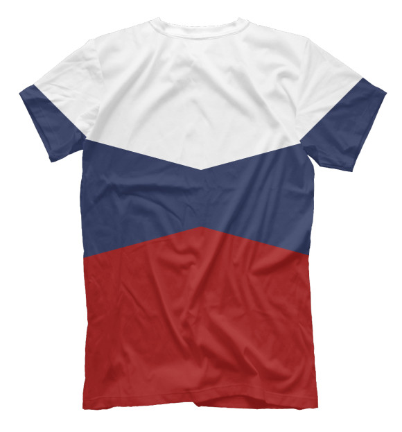 Мужская футболка с изображением Russia цвета Белый