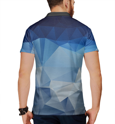 

Поло Print Bar, Белый, Абстракция