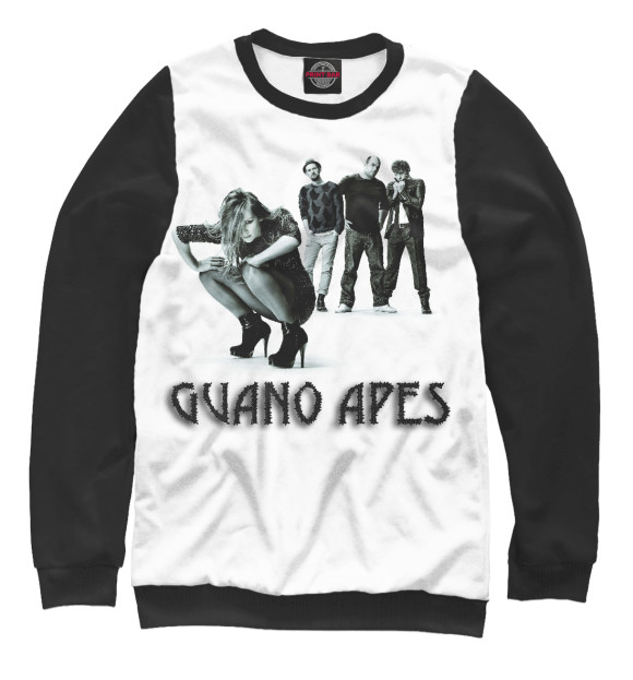 Свитшот для девочек с изображением Guano Apes цвета Белый