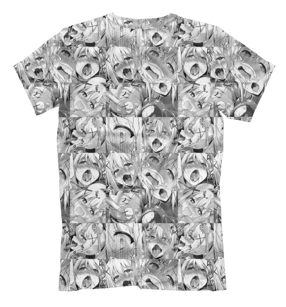 Футболка для мальчиков с изображением Ahegao цвета Белый
