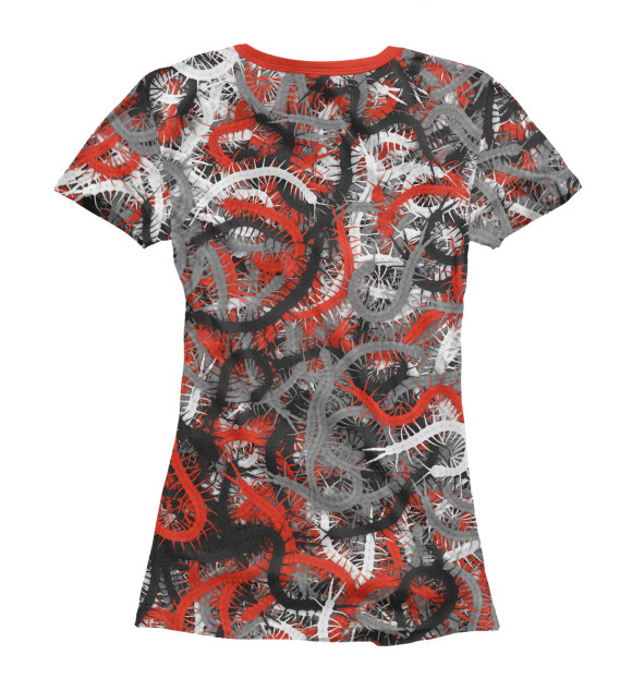 Футболка для девочек с изображением Сколопендры цвета Белый