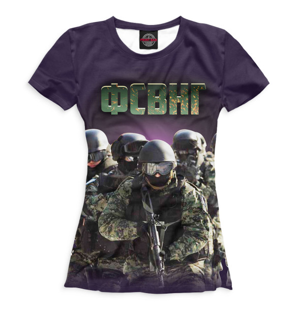 Футболка для девочек с изображением ФСВНГ цвета Белый