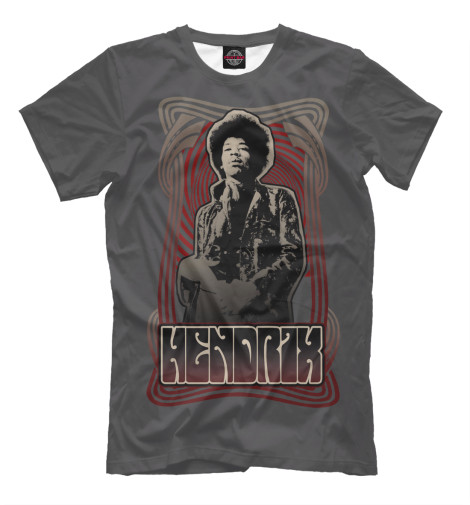 

Футболки Print Bar, Серый, Jimi Hendrix