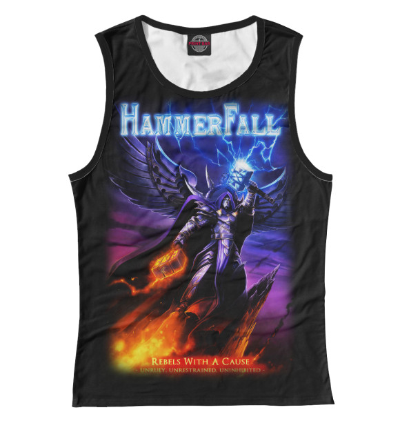 Майка для девочки с изображением HammerFall цвета Белый
