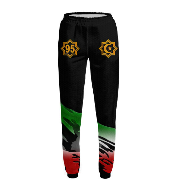 Женские спортивные штаны с изображением Akhmat Fight Club цвета Белый