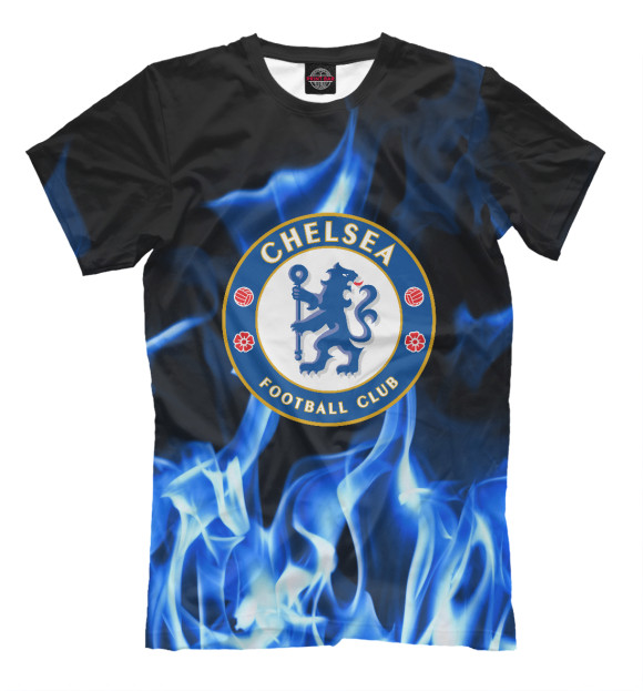 Футболка для мальчиков с изображением Chelsea sport цвета Черный