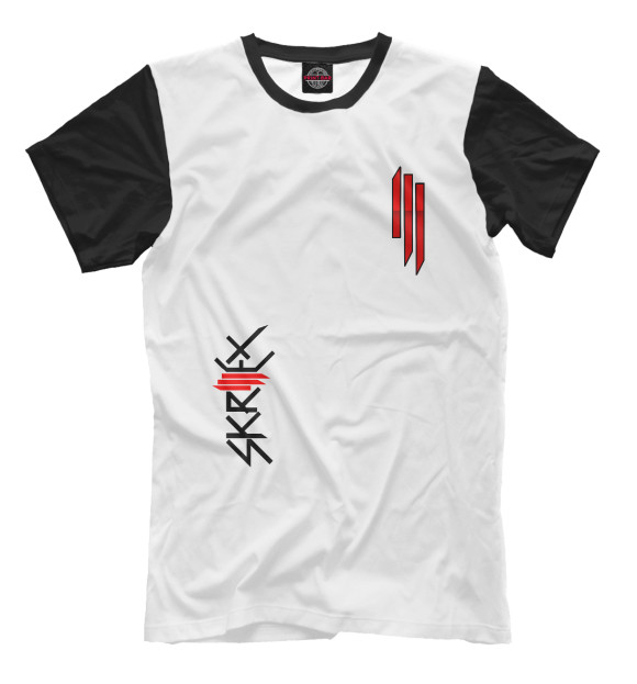 Мужская футболка с изображением Skrillex цвета Молочно-белый