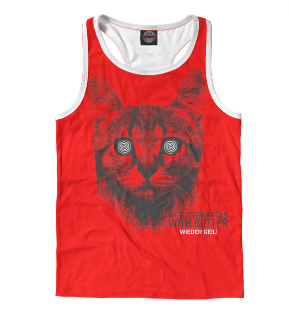 Мужская майка-борцовка с изображением We Butter The Bread With Butter цвета Белый