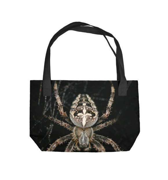 Пляжная сумка с изображением Паук цвета 