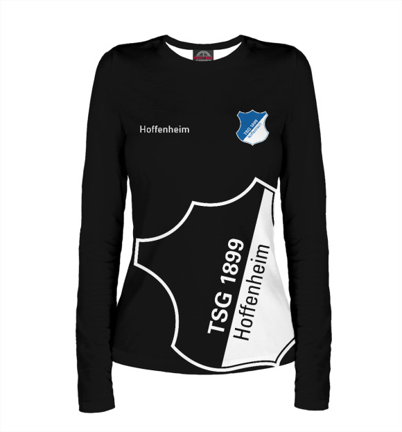 Женский лонгслив с изображением Hoffenheim цвета Белый