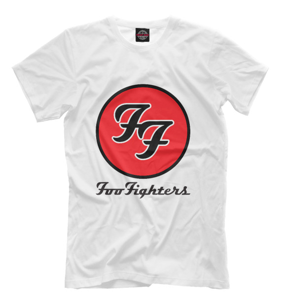 Футболка для мальчиков с изображением Foo Fighters цвета Молочно-белый