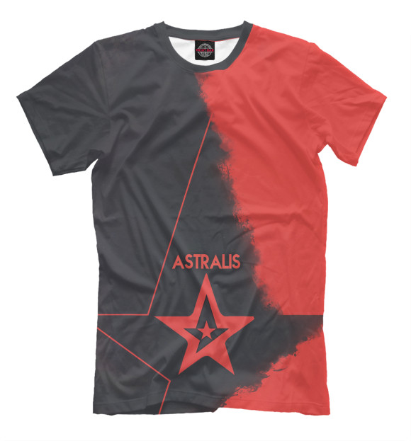 Мужская футболка с изображением Astralis цвета Молочно-белый