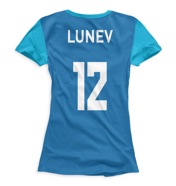 Женская футболка с изображением LUNEV цвета Белый