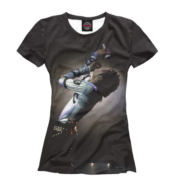 Футболка для девочек с изображением Michael Jackson цвета Белый