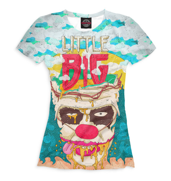 Женская футболка с изображением Little Big цвета Белый