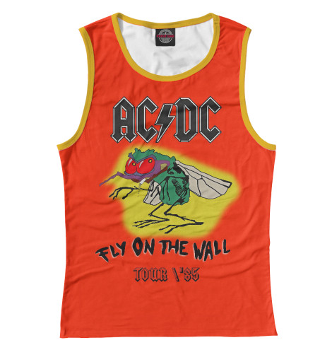 Майки Print Bar, Белый, AC/DC Rock Band