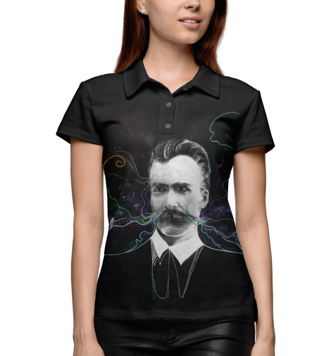 

Поло Print Bar, Белый, Ницше