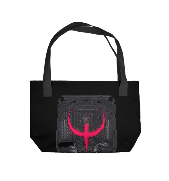 Пляжная сумка с изображением Quake Champions цвета 