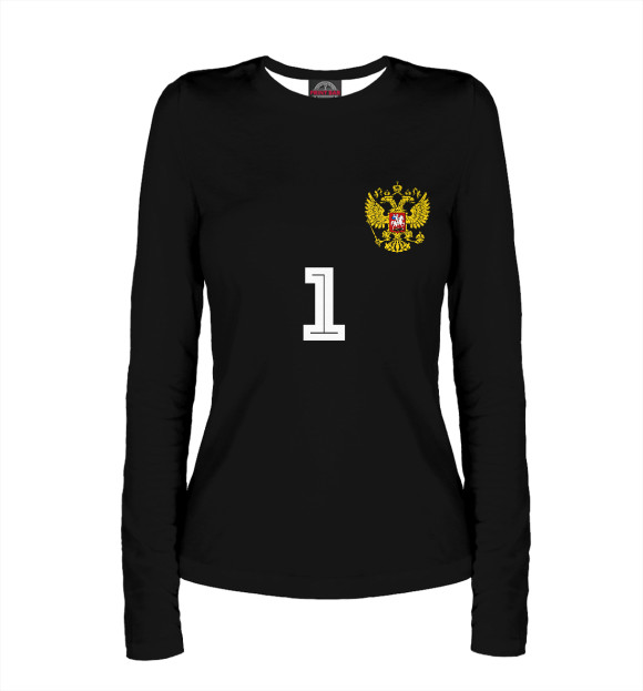 Женский лонгслив с изображением Гильерме цвета Белый