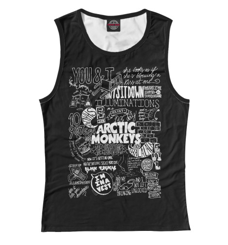 

Майки Print Bar, Белый, Arctic Monkeys