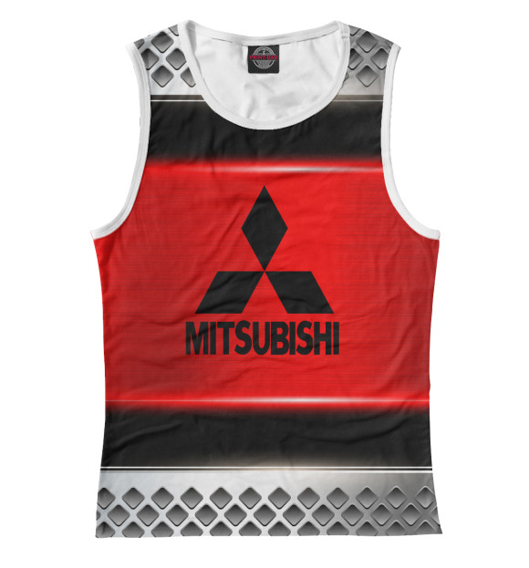 Майка для девочки с изображением MITSUBISHI SPORT цвета Белый