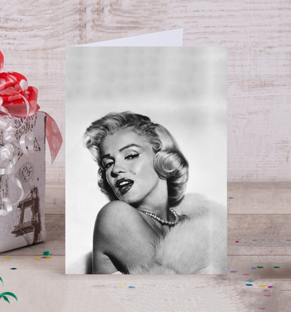 Открытка с изображением Marilyn Monroe цвета Белый