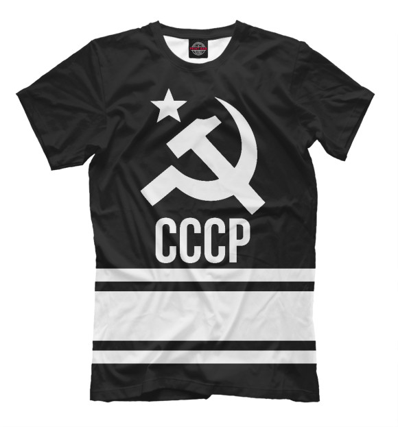 Футболка для мальчиков с изображением USSR Black&White цвета Черный