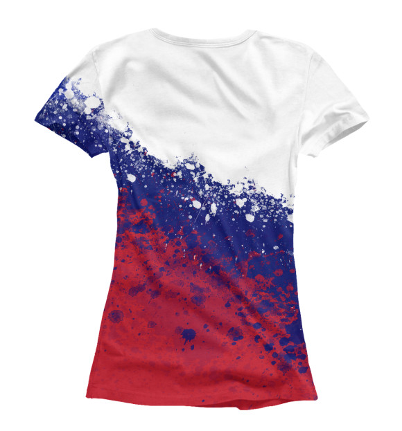 Женская футболка с изображением РФ цвета Белый