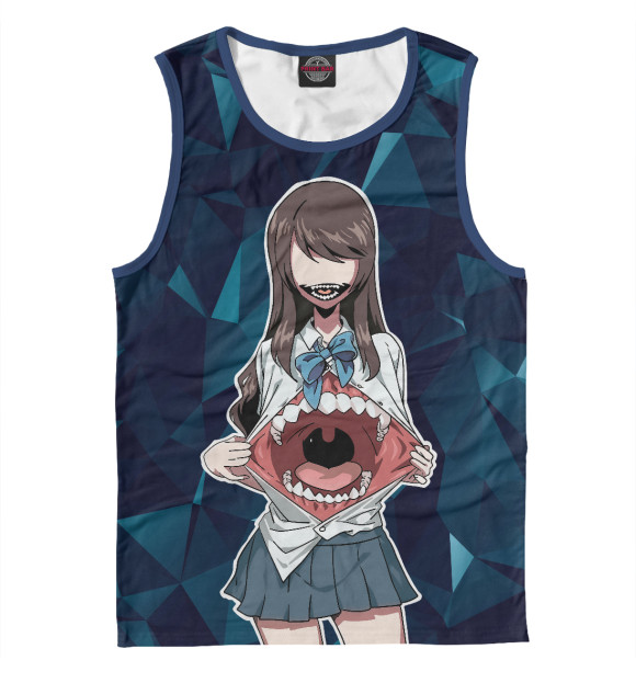 Мужская майка с изображением Аниме девочка цвета Белый