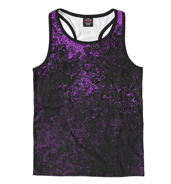 Мужская майка-борцовка с изображением Брызги красок цвета Белый