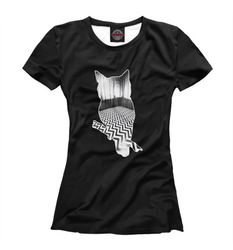 

Футболки Print Bar, Белый, Twin Peaks Owl