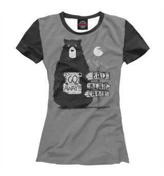 Женская футболка Bad Bear camp