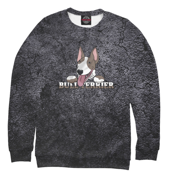 Свитшот для мальчиков с изображением Bull Terrier Dog Lover Dogs цвета Белый