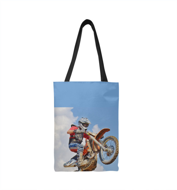 Сумка-шоппер с изображением Мотоциклы цвета 