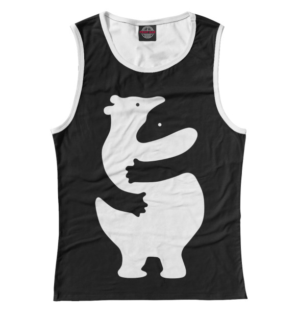 Майка для девочки с изображением Warm Hugs цвета Белый