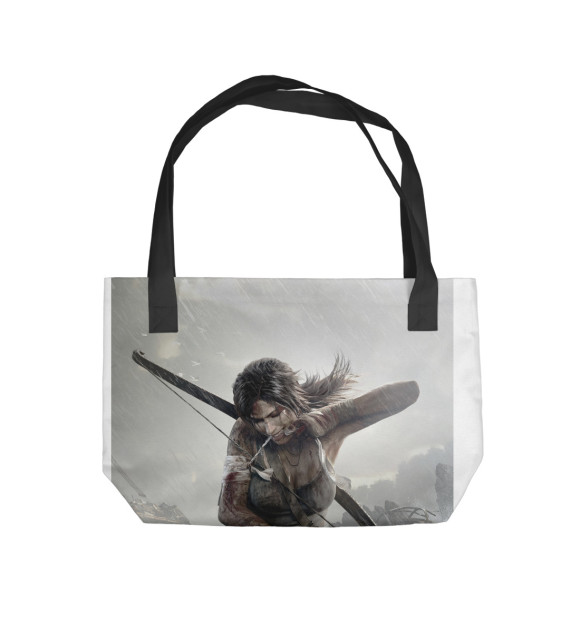 Пляжная сумка с изображением Tomb Raider цвета 
