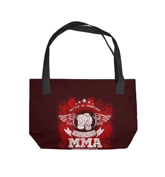 Пляжная сумка с изображением MMA CHAMPIONS цвета 