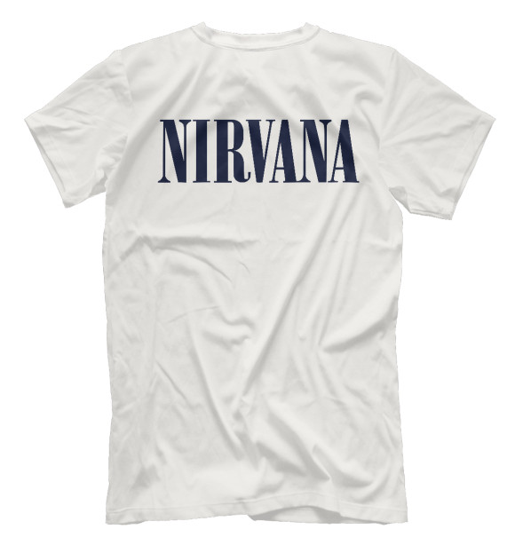 Мужская футболка с изображением Nirvana цвета Белый