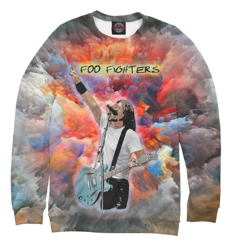 

Свитшоты Print Bar, Белый, Foo Fighters - Dave Grohl (Painty)