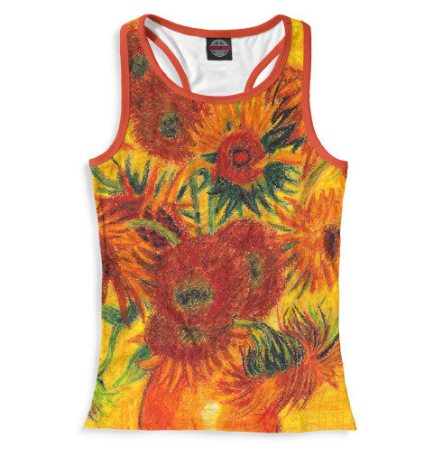 

Майки борцовки Print Bar, Белый, Подсолнухи