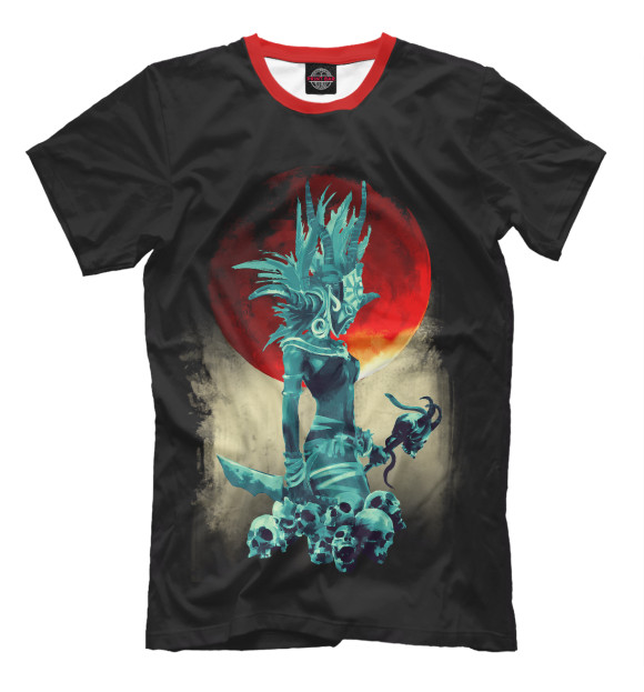 Мужская футболка с изображением Night of Witchcraft цвета Черный