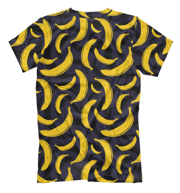 Мужская футболка с изображением Бананы цвета Белый