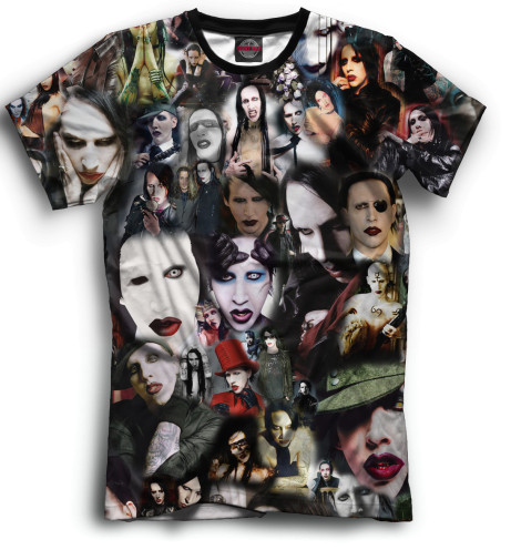 

Футболки Print Bar, Черный, Mаrilyn Manson