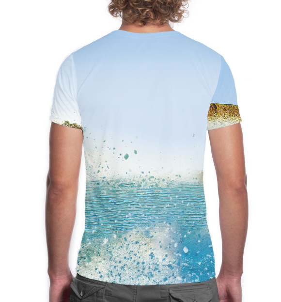 Мужская футболка с изображением Mitsubishi цвета Белый