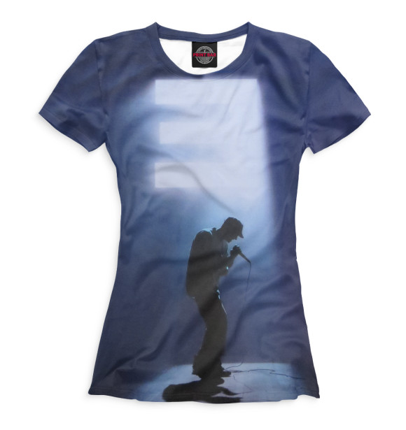 Женская футболка с изображением Eminem цвета Белый