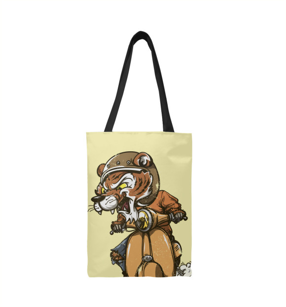 Сумка-шоппер с изображением Tiger цвета 