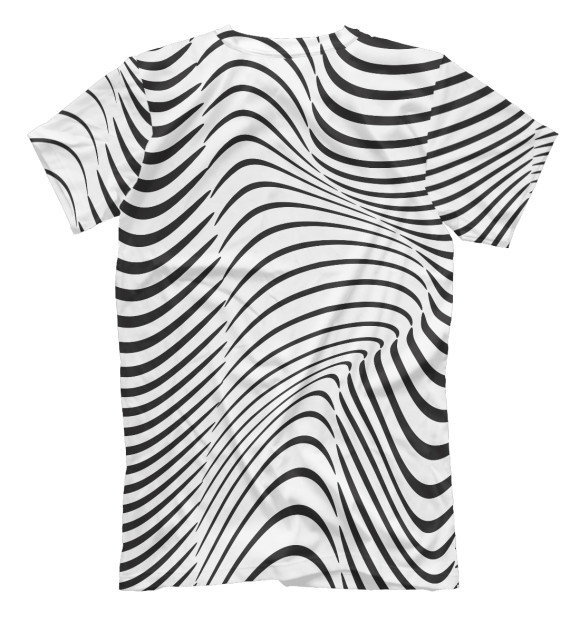 Мужская футболка с изображением Abstractness цвета Белый